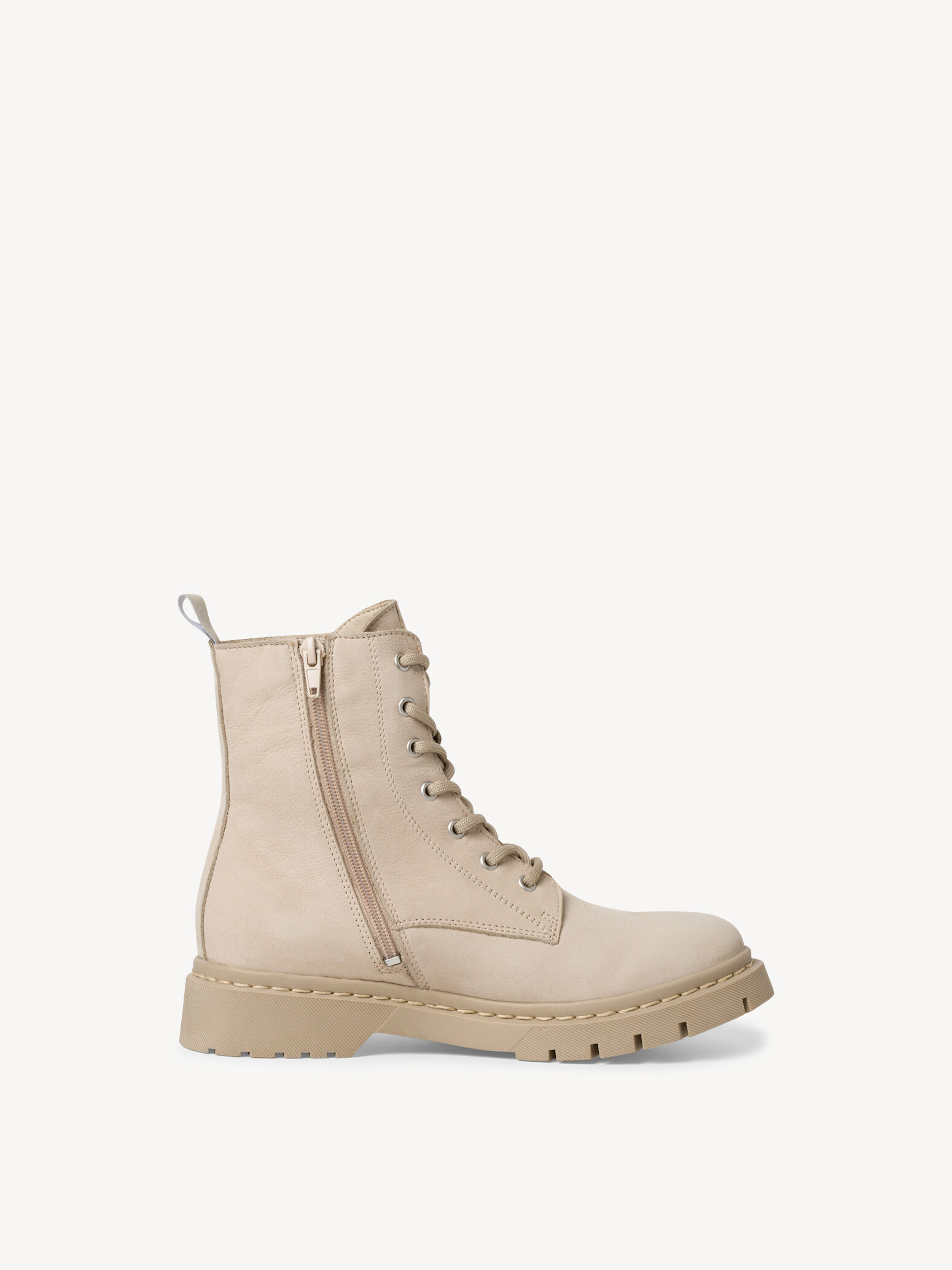 Bottine en cuir - beige