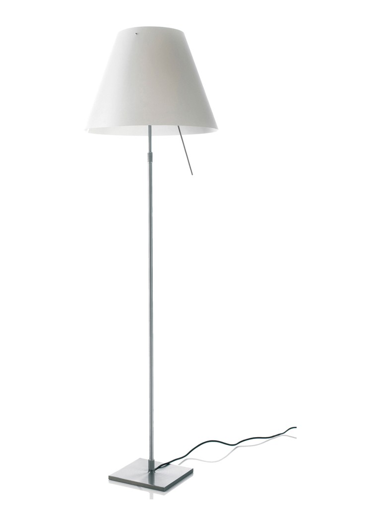 Lampă de podea telescopică Luceplan Costanza cu variator și difuzor, 160 x Ø40 cm