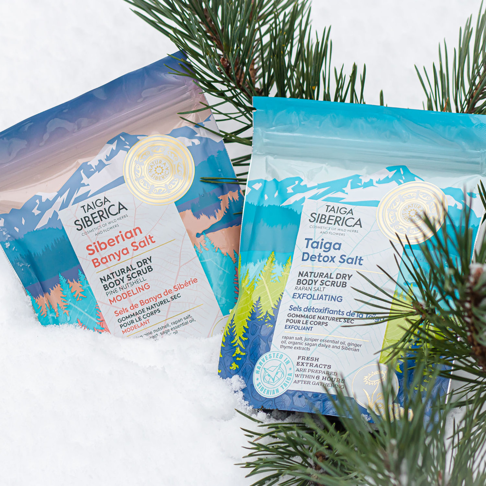 taïga siberica Gommage naturel sec pour le corps Exfoliant SOINS CORPS