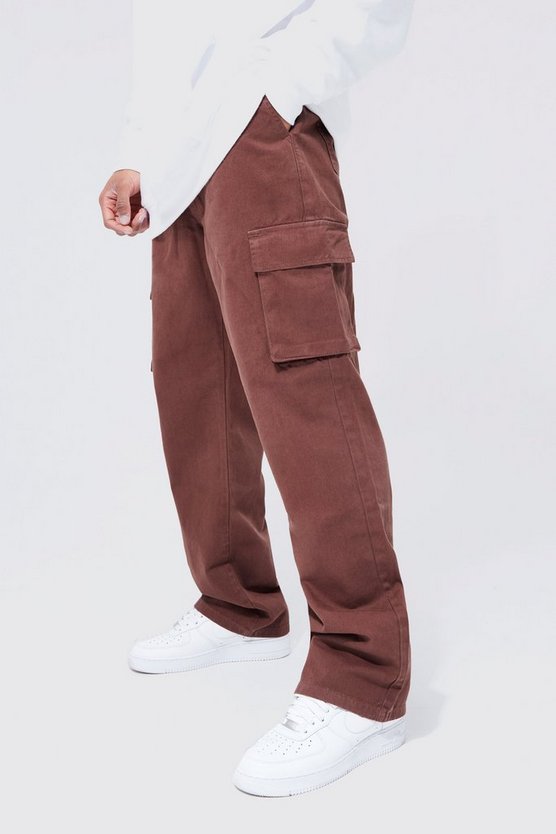 Lockere Cargohose mit elastischem Bund