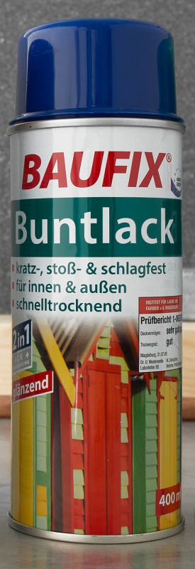 Baufix Buntlack Sprühdose Marineblau, 3er-Set