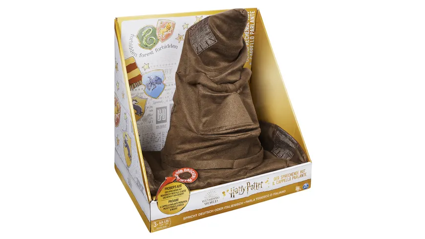 Spin Master - Wizarding World Harry Potter - Interaktiver Sprechender Hut mit Sound