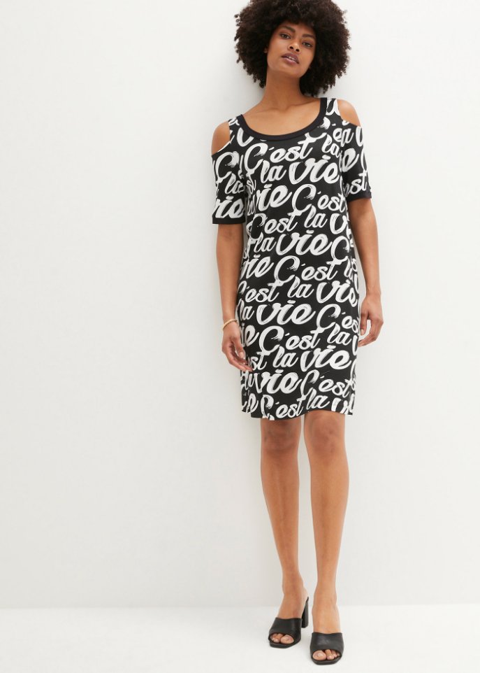 Cold-Shoulder-Kleid