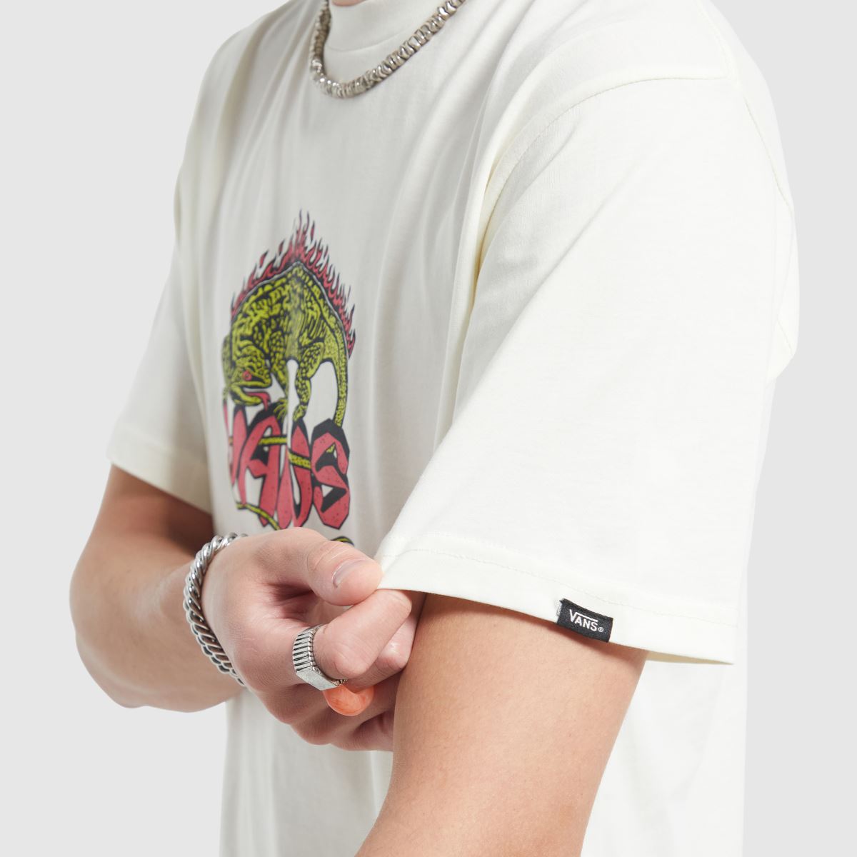 Vans – Firey Friend – Off-white t-shirt