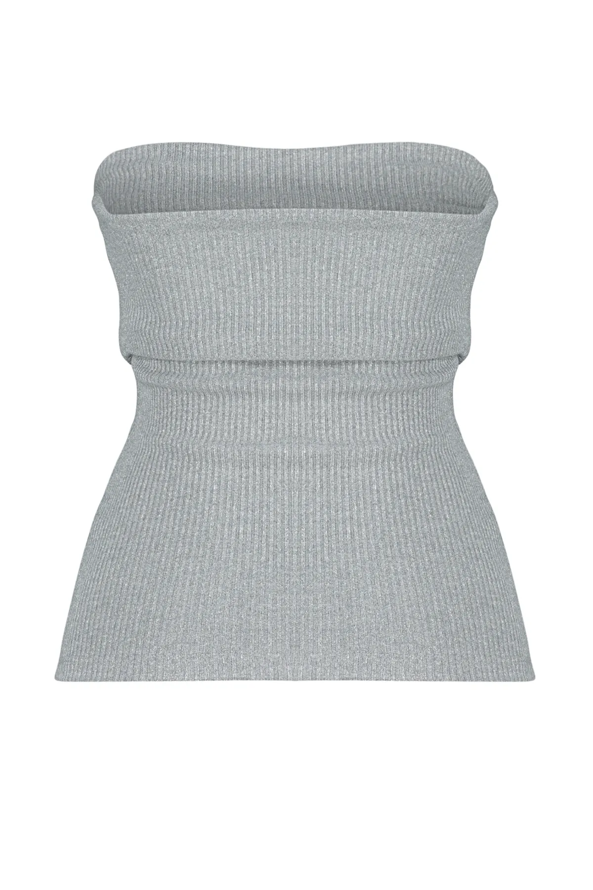 Trendyol Collection  Graue Strickbluse TWOSS24BZ00136