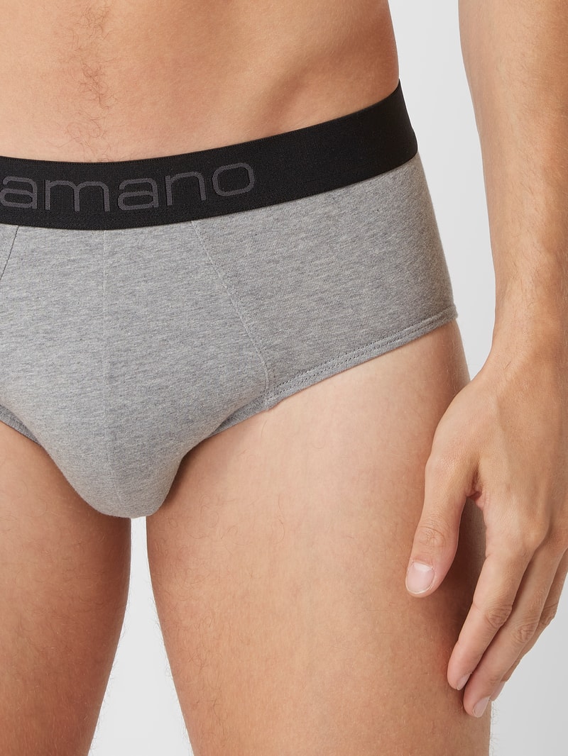 Slip im 6er-Pack in mittelgrau meliert