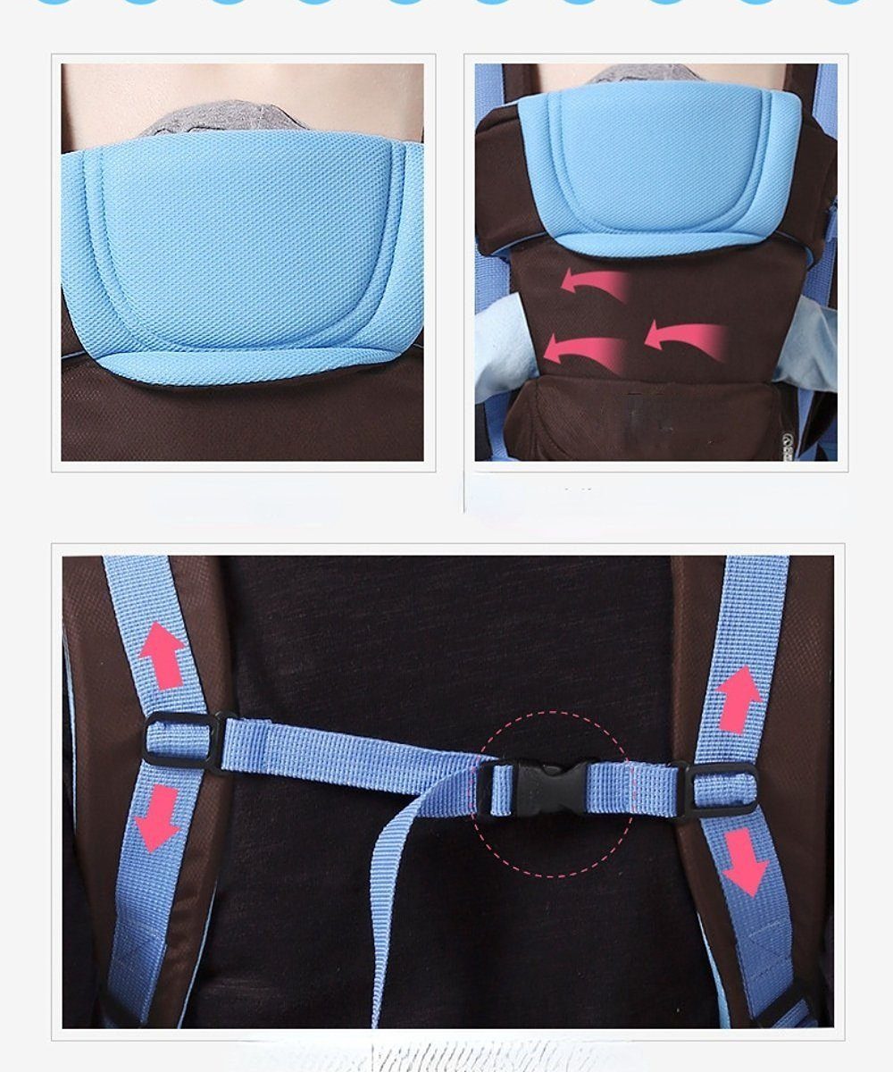 Yunnker Rückentrage Babytragen, 4-in-1 Babytrage für Neugeborene ab Geburt