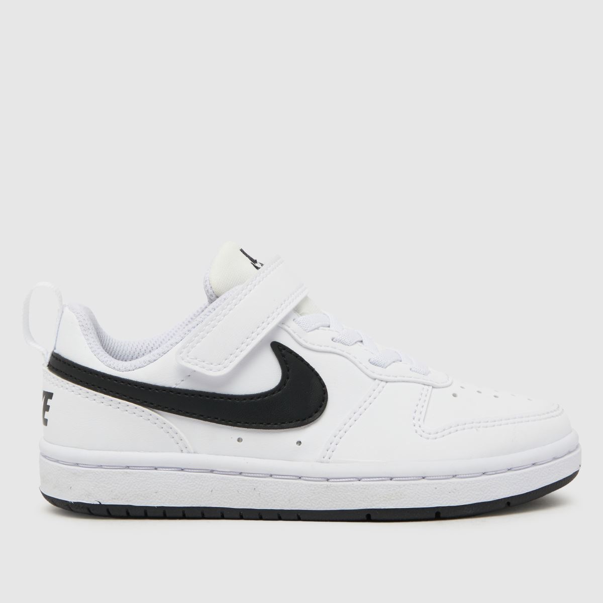 Nike vita och svarta Court Borough låga Recraft juniorsneakers