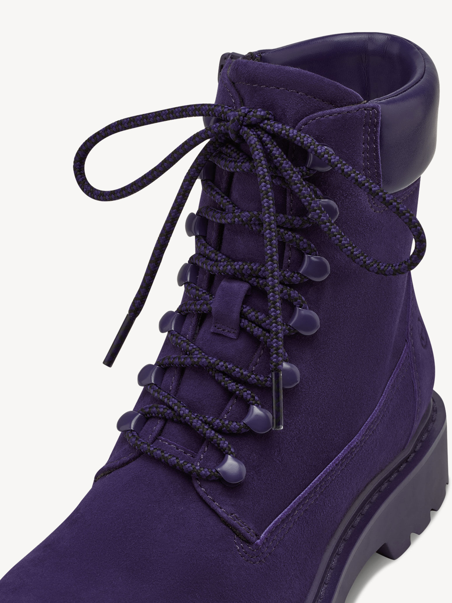 Bottine en cuir - mauve