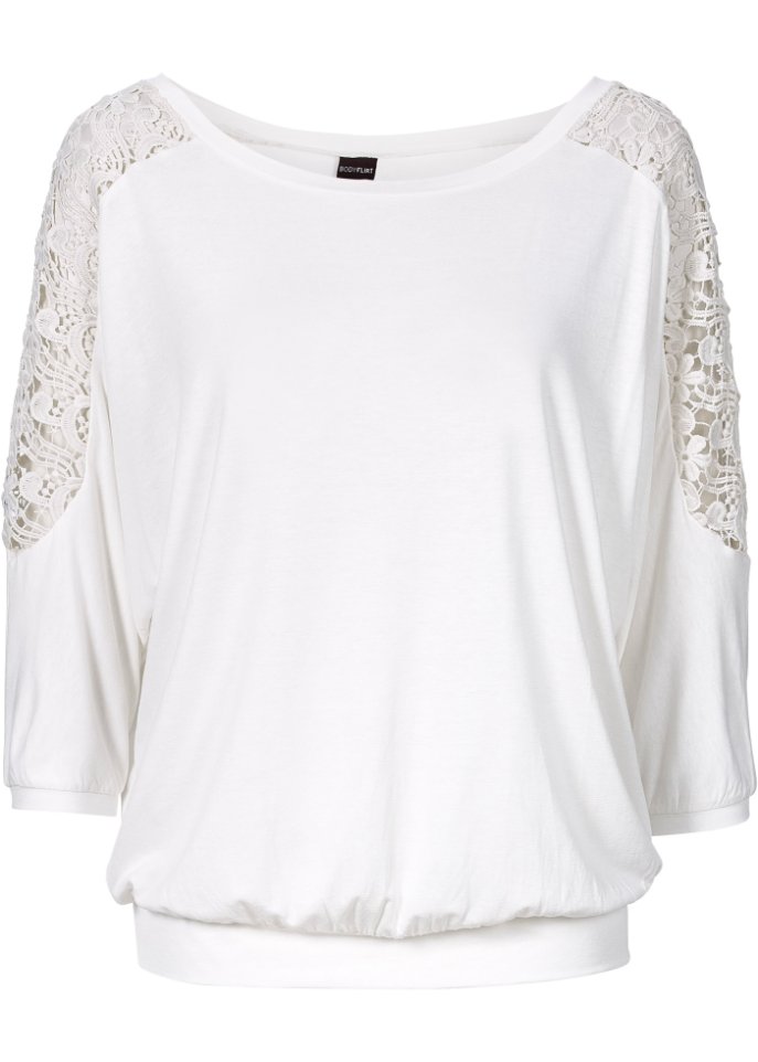 Oversize-Shirt mit Spitze