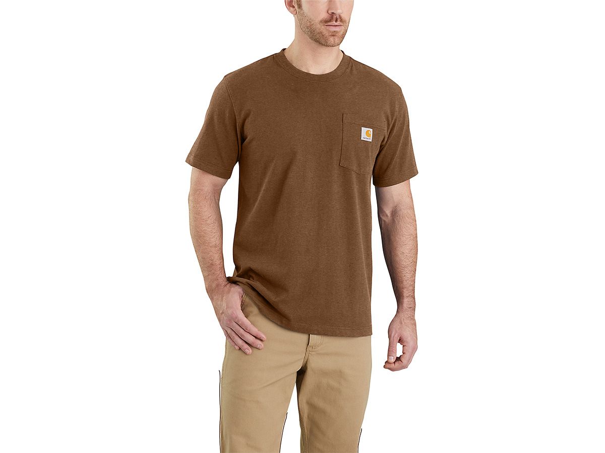 Carhartt TK3296 Oiled Walnut Heather Herren T-shirt