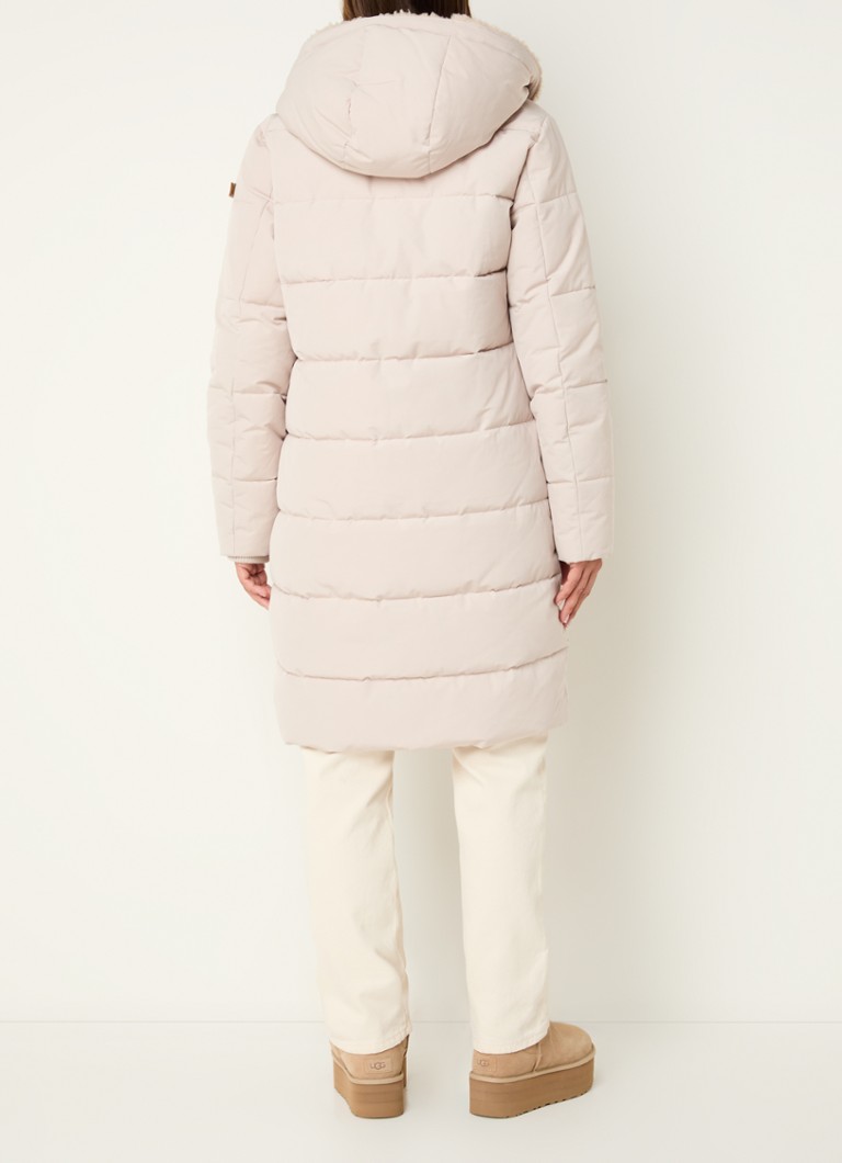 Moscow Abi quilted jacket with stitched pockets and hood