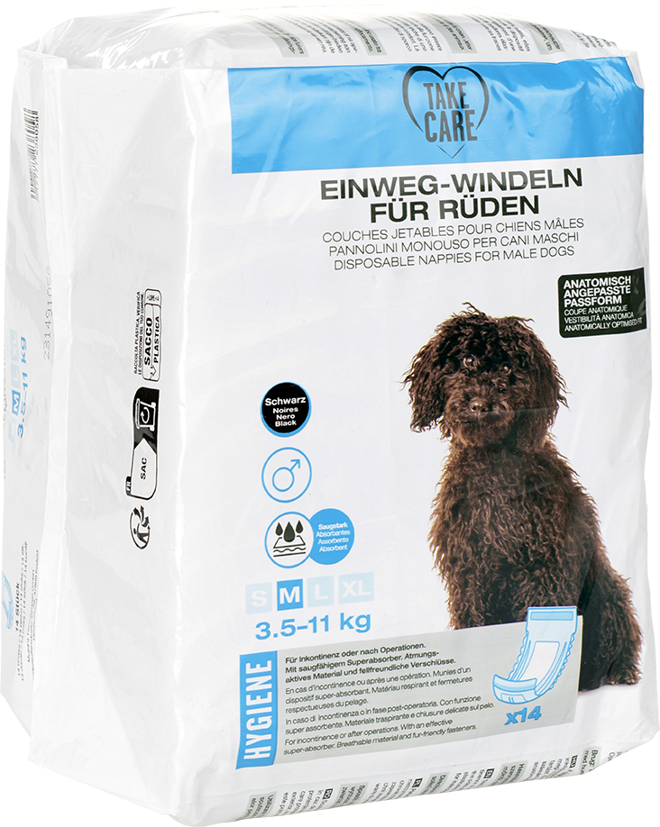TAKE CARE Windeln & Hygiene TAKE CARE Einweg Rüdenwindeln 14 Stück M