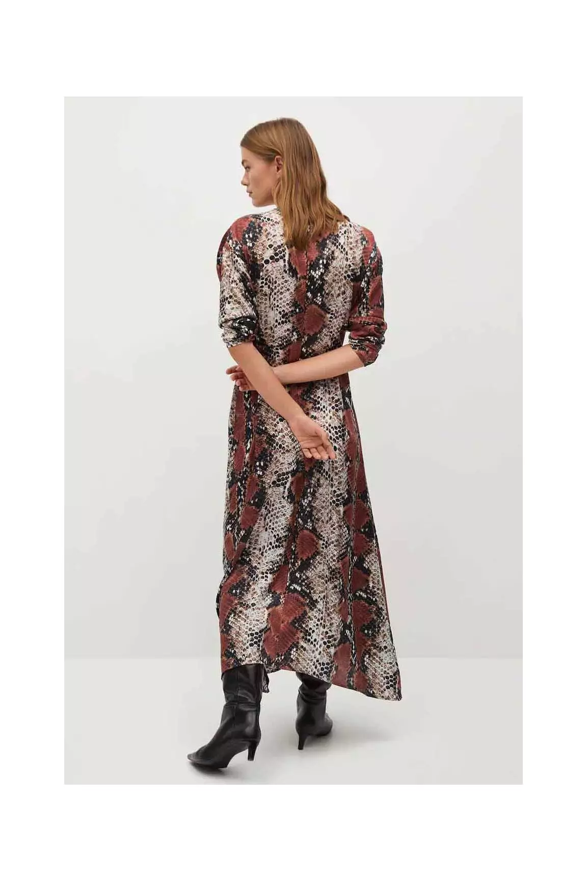 Mango Robes Longues Femme couleur noir