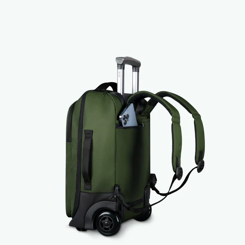 Soft-sided 2-wheel suitcase XS Coromandel green