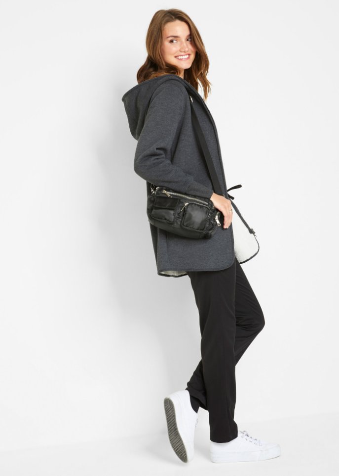 Sweatjacke mit Fleece
