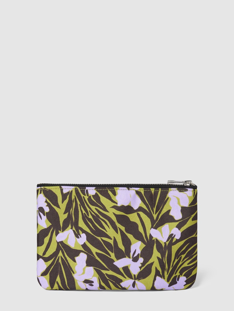 Pouch mit Allover-Muster Modell 'Adri' in olivgrün