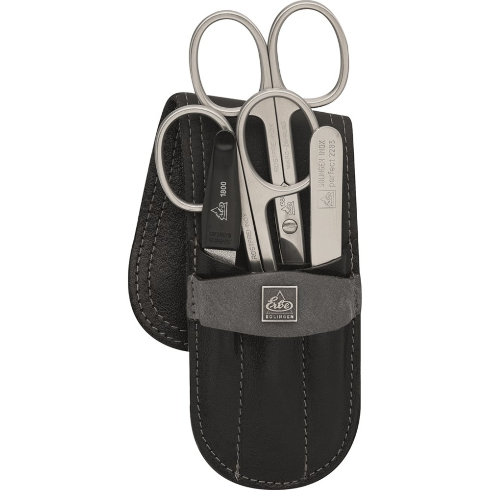 ERBE Étui de poche INOX, 4 pièces Kit de soins pour les ongles
