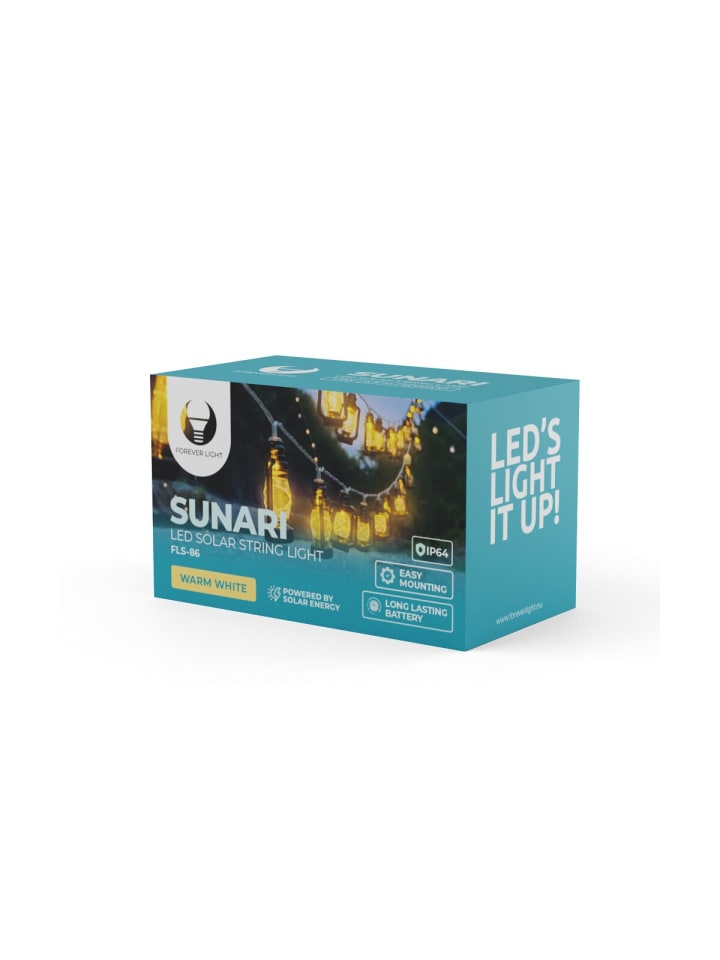 Forever Lights Solar-Stringlaternen LED FLS-86 30LED 6,5m 600mAh Li-Ion Forever Light in Grau günstig kaufen onesize