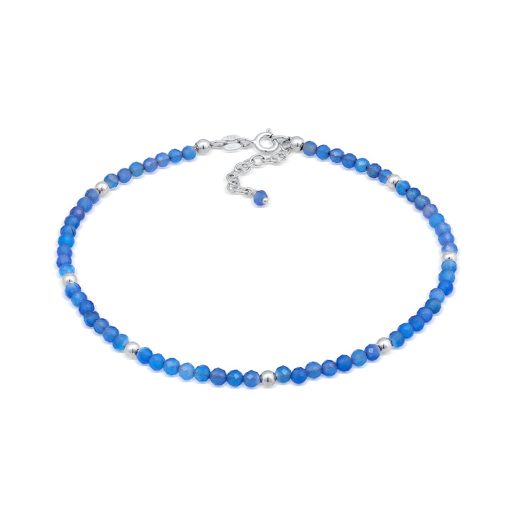 Elli Elli Bracelet de Cheville Femmes bracelet de cheville été plage avec agate perles Bijoux
