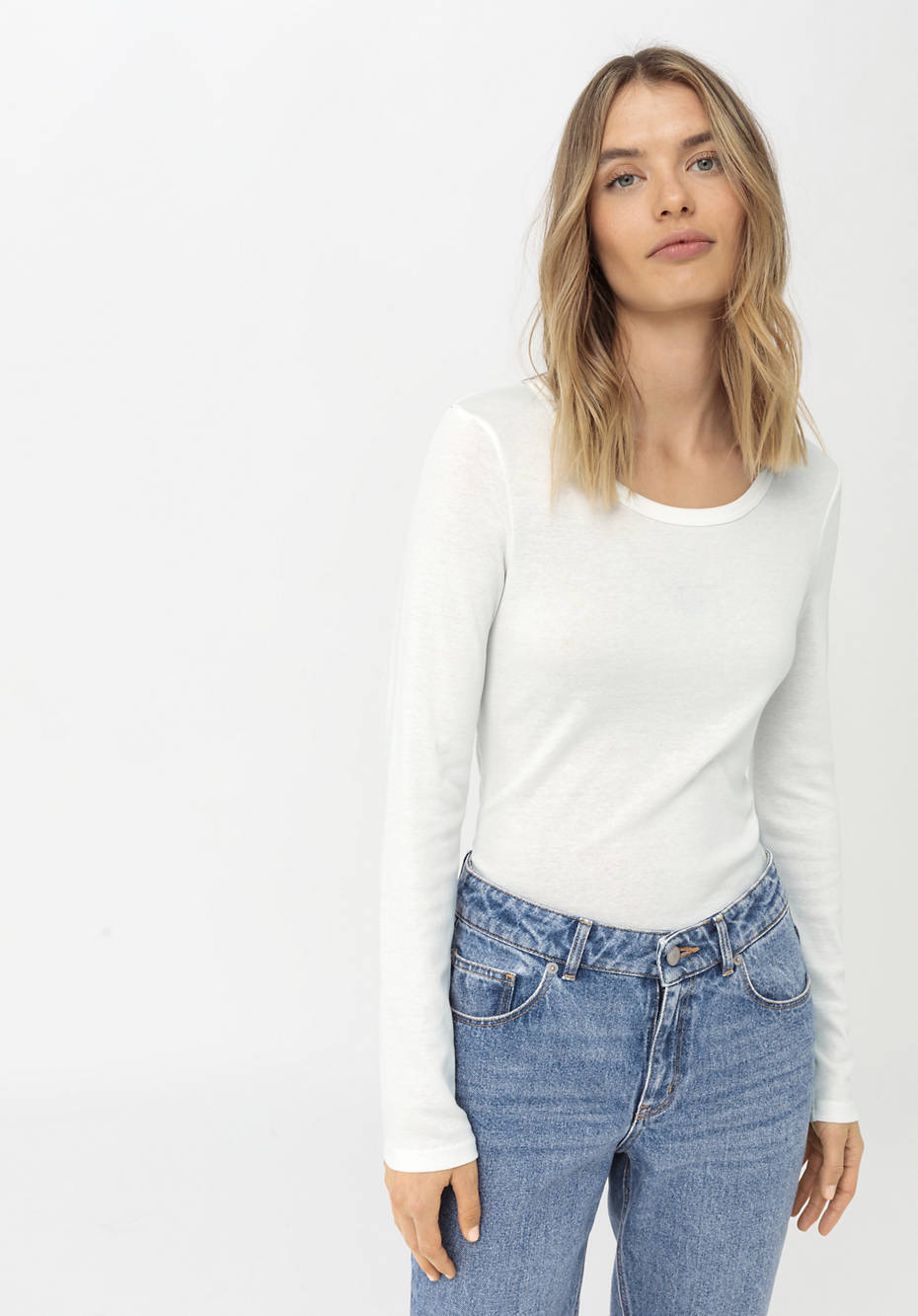 Langarm-Shirt aus reiner Bio-Baumwolle