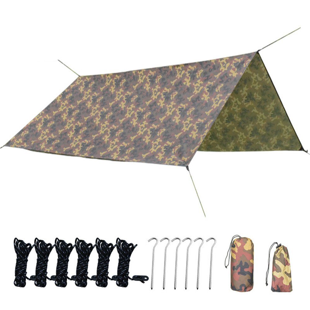 Zeaicos Tarp-Zelt Wasserdicht Camping Tarp Zeltplanen, Multifunktionales UV Schutz Zelt