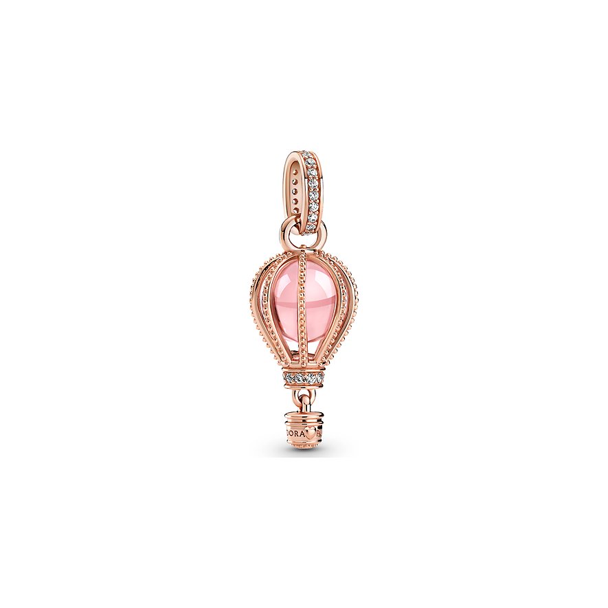 Pandora Charm Moments Funkelnder rosafarbener Heißluftballon