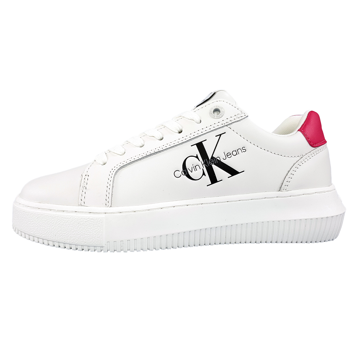 Calvin Klein Chunky Cupsole Weiß 01W White/Rasberry