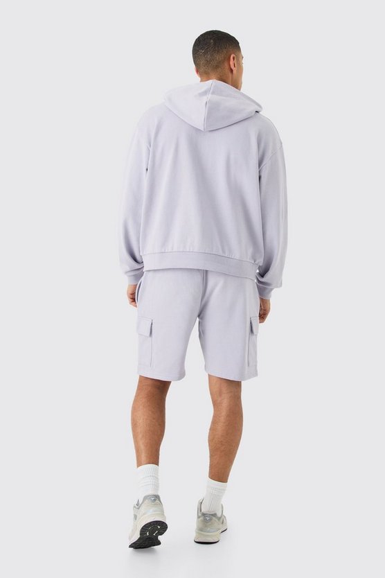 Kastiger Oversize Hoodie mit Reißverschluss