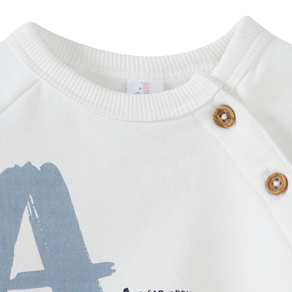 Newborn Langarmshirt mit ABC-Print