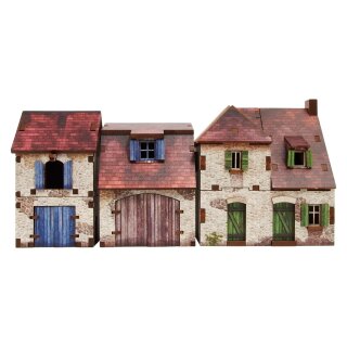 WW2 Normandy Farmhouse w. Outbuildings (PREPAINTED)