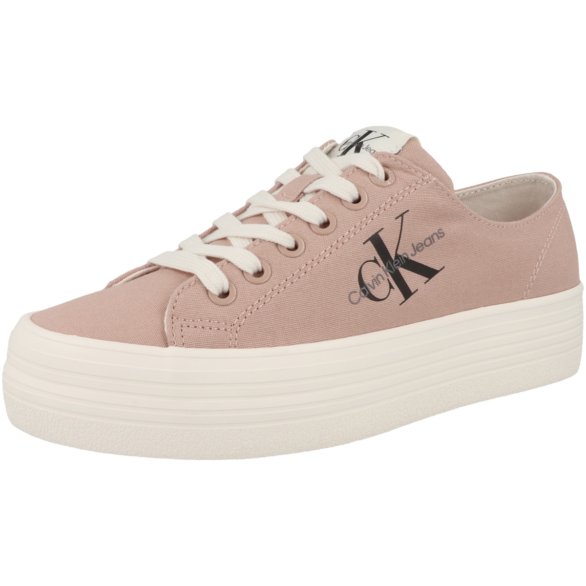 Calvin Klein Jeans Vulcanized Flatform Essential Mono Sneaker Low beige