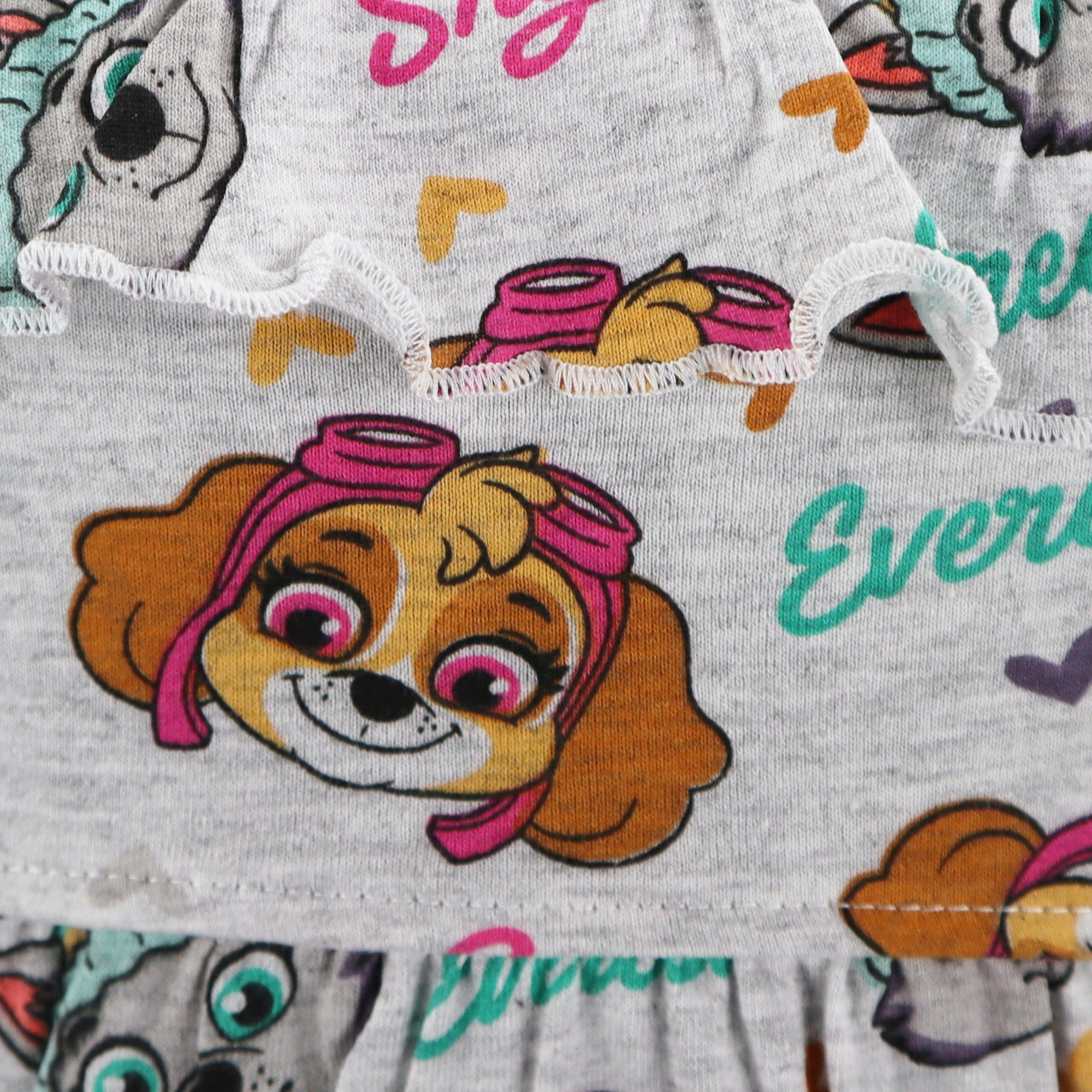 PAW PATROL Sommerkleid Paw Patrol Skye Kinder Mädchen kurzarm Kleid Gr. 98 bis 128