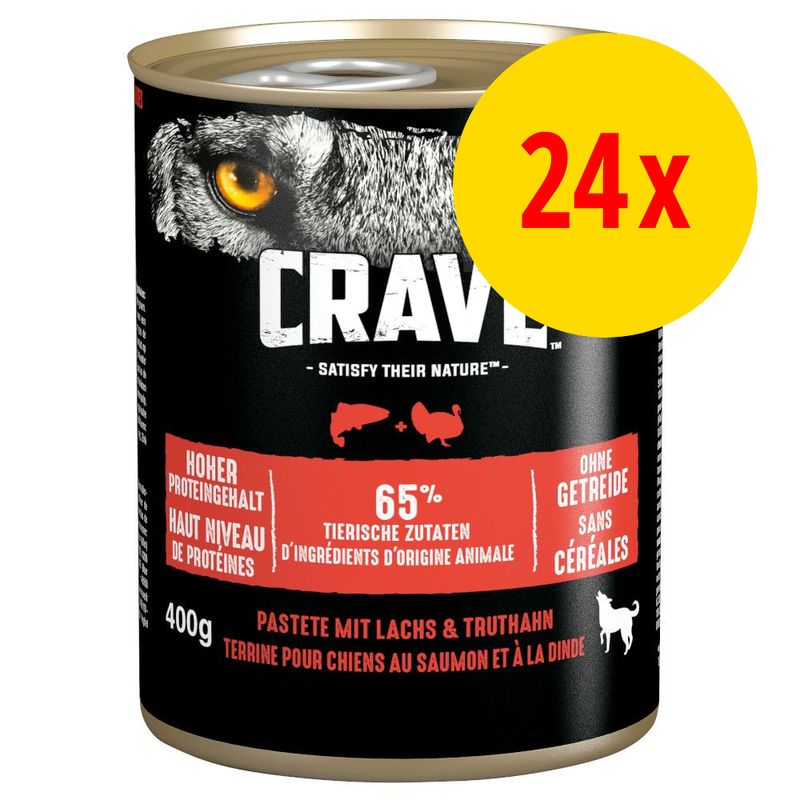 Sparpaket Crave Adult Hundefutter 24 x 400 g