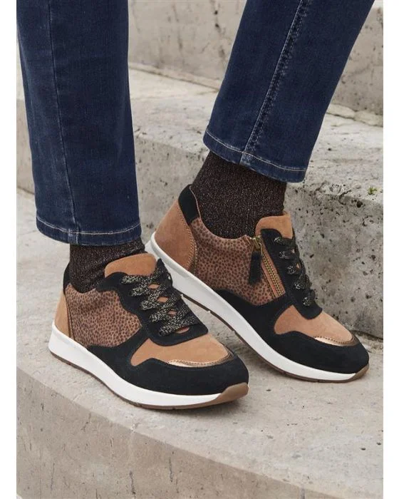 Baskets imprimé animalier Amortyl