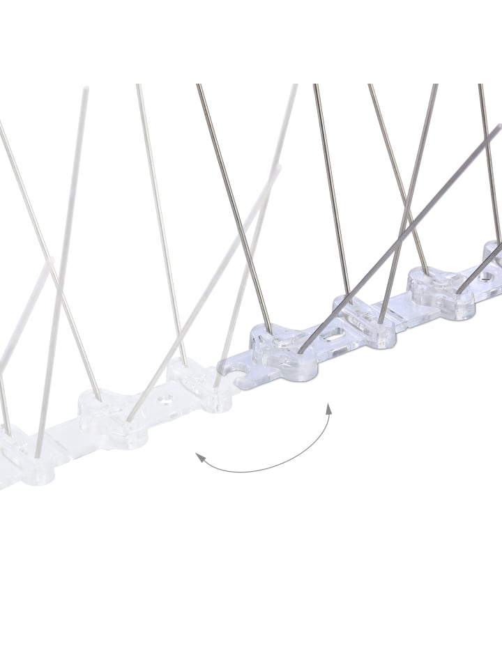 relaxdays 10 x Vogelabwehr-Spikes in Silber/ Transparent günstig kaufen onesize