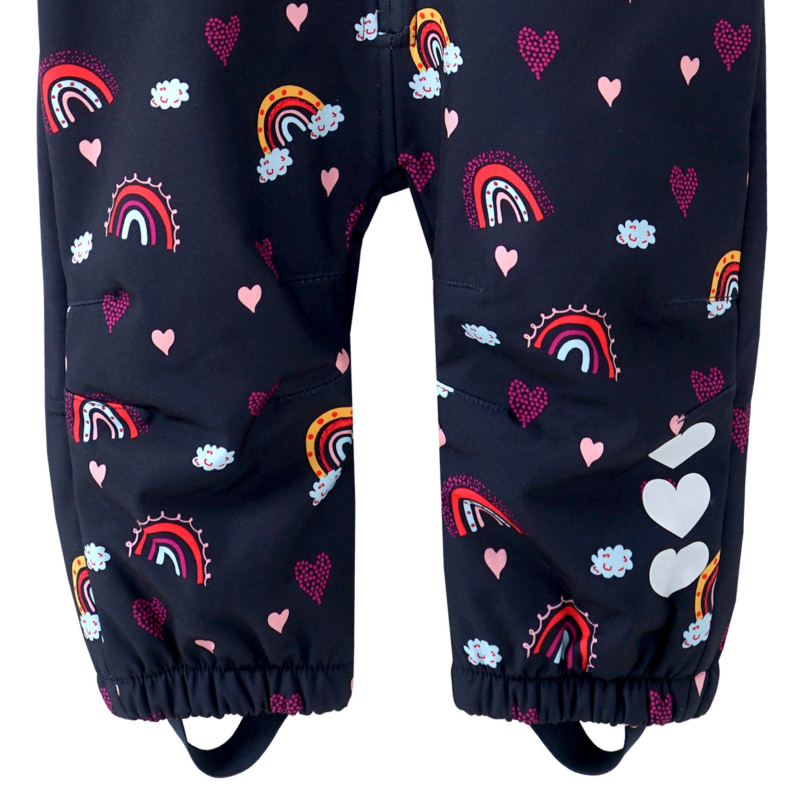 Baby Softshell-Overall mit Regenbogen-Allover