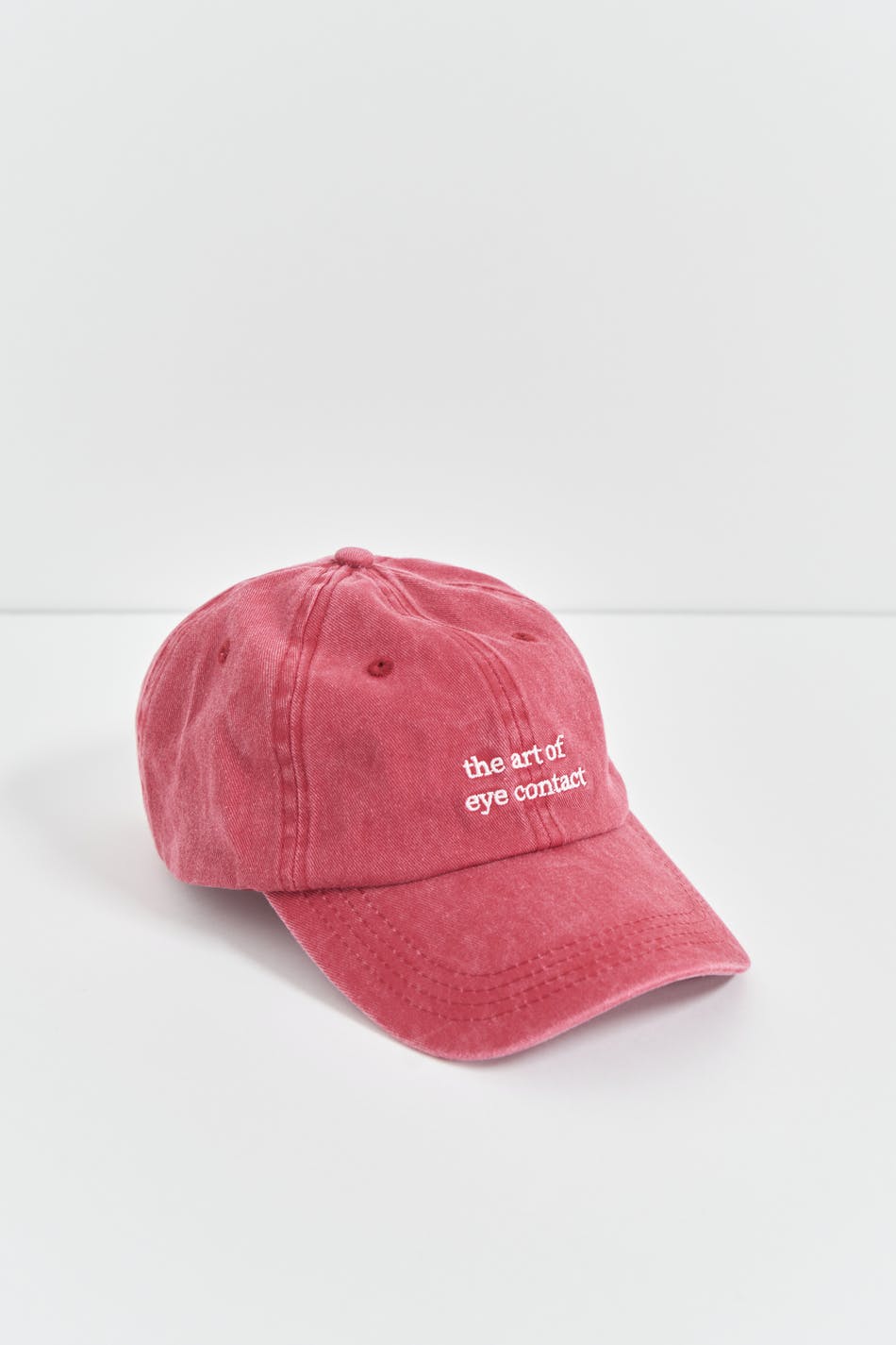 Washed cotton cap