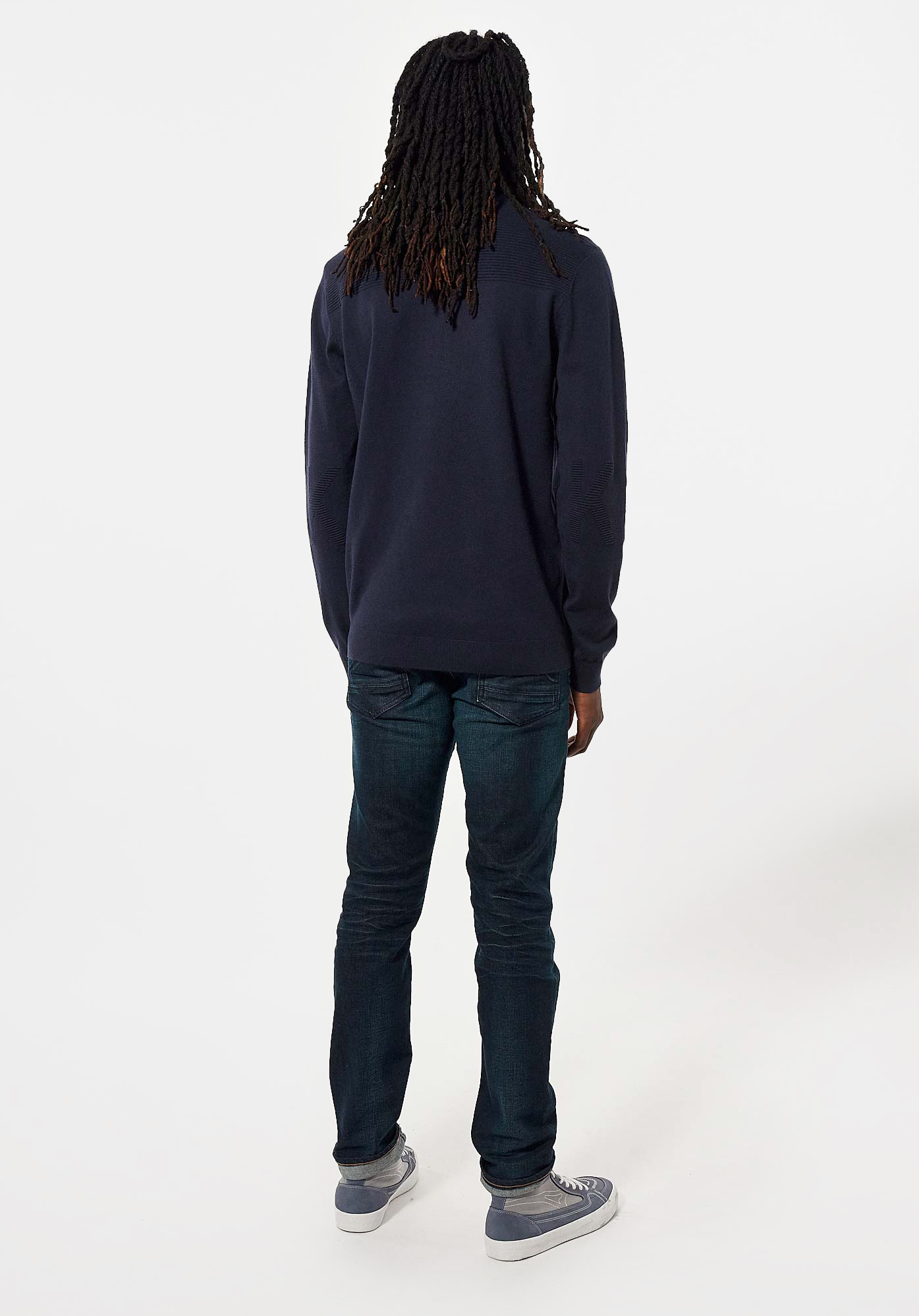 ARIAN  Pull bleu marine Homme