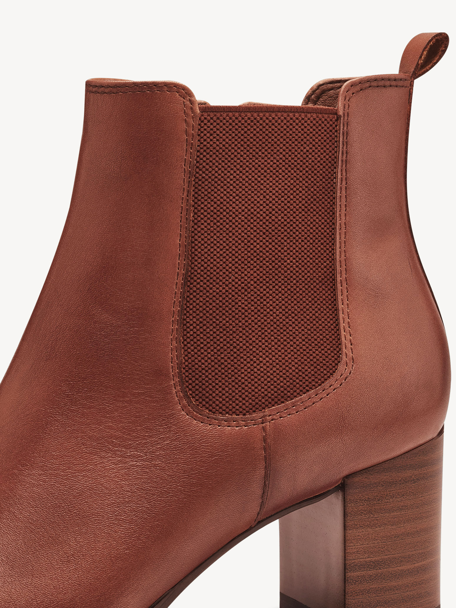 Bottine Chelsea en cuir - marron