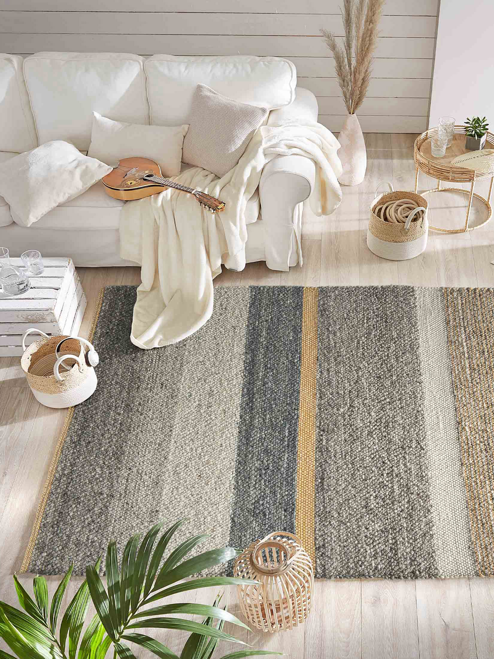 Helldal Woll-Teppich, Multi-Grey