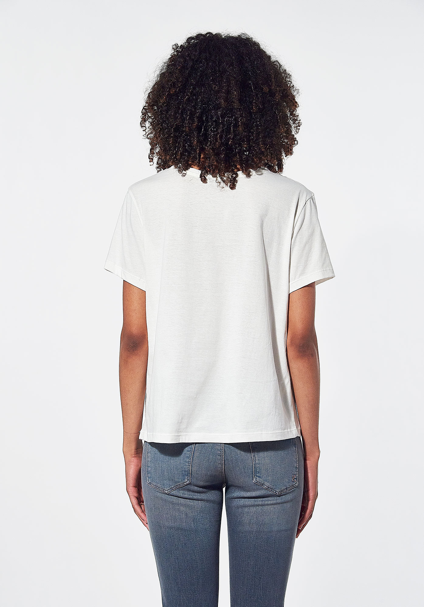 DOING  T-shirt blanc Femme en 100% coton bio