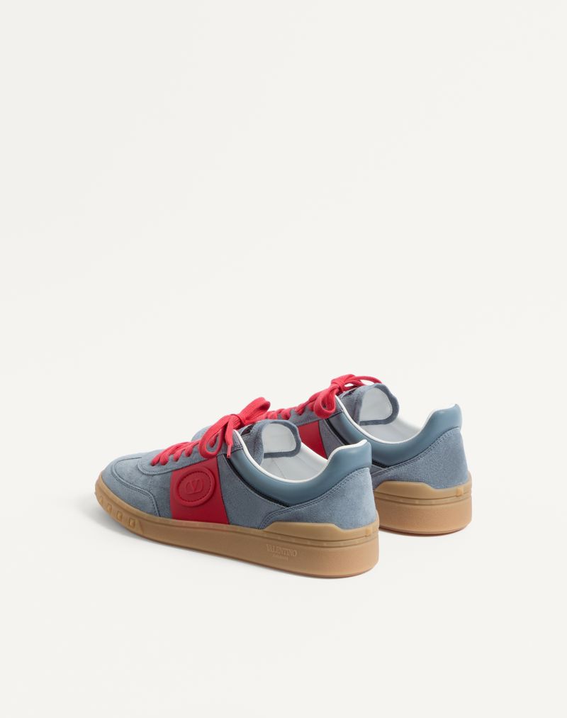 Baskets basses Upvillage en cuir fendu et cuir de veau nappa