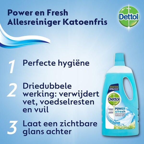 Dettol Power & Fresh Cotton Fresh Univerzális Tisztítószer 1L