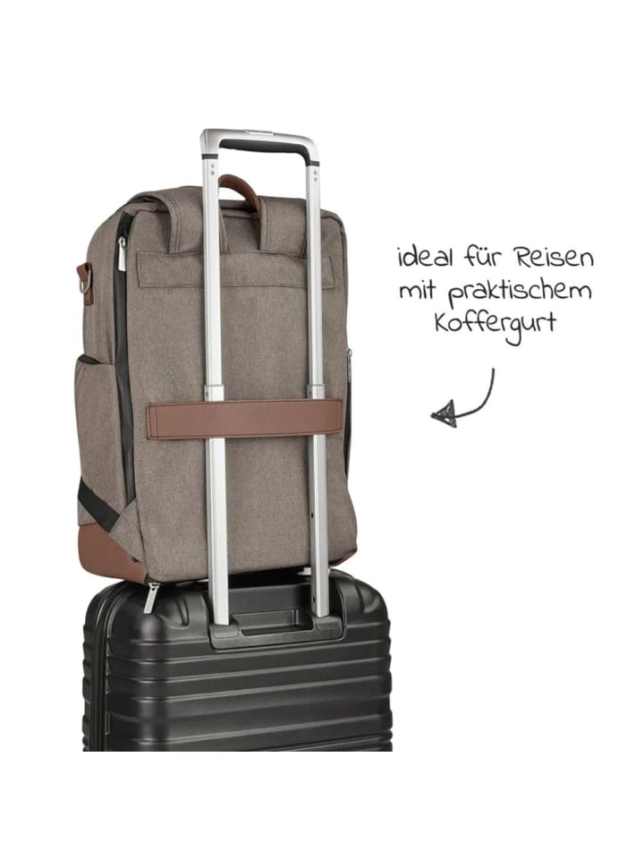 ABC-Design Wickel-Rucksack Tour mit großem Frontfach - inkl. in schwarz,braun günstig kaufen onesize