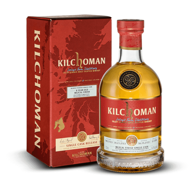 Kilchoman 8 ans 2013 Mezcal Finish Single Cask V and B 2022 54,20%
