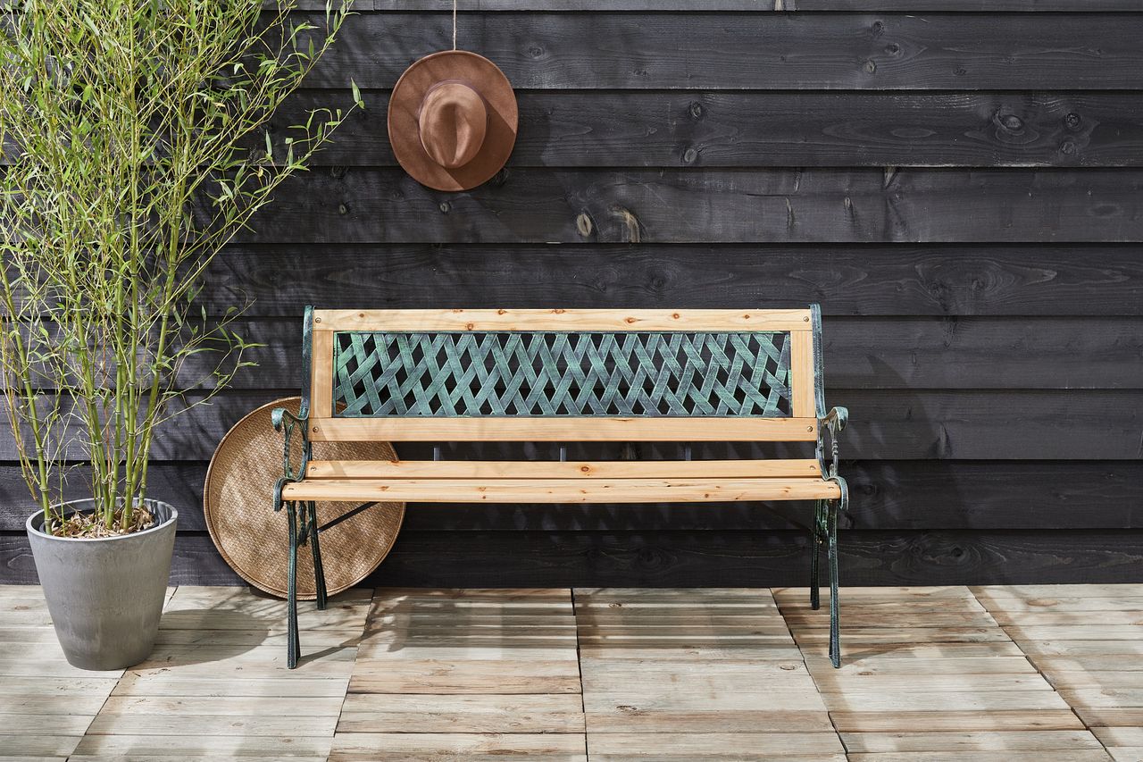 909 OUTDOOR Gusseiserne Gartenbank