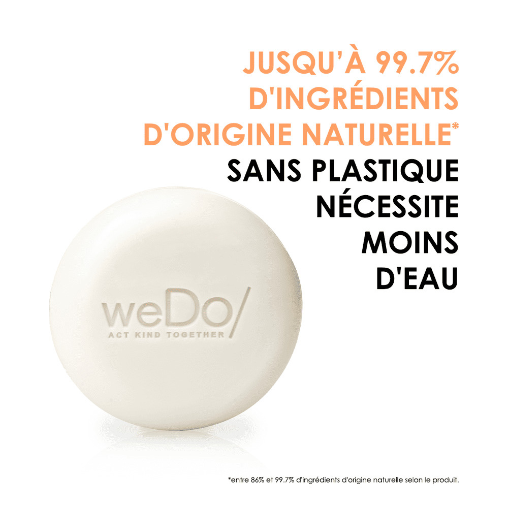 wedo Shampoing Solide Vegan Légèreté et Douceur pour cheveux fins Shampooing solide vegan pour cheveux fins