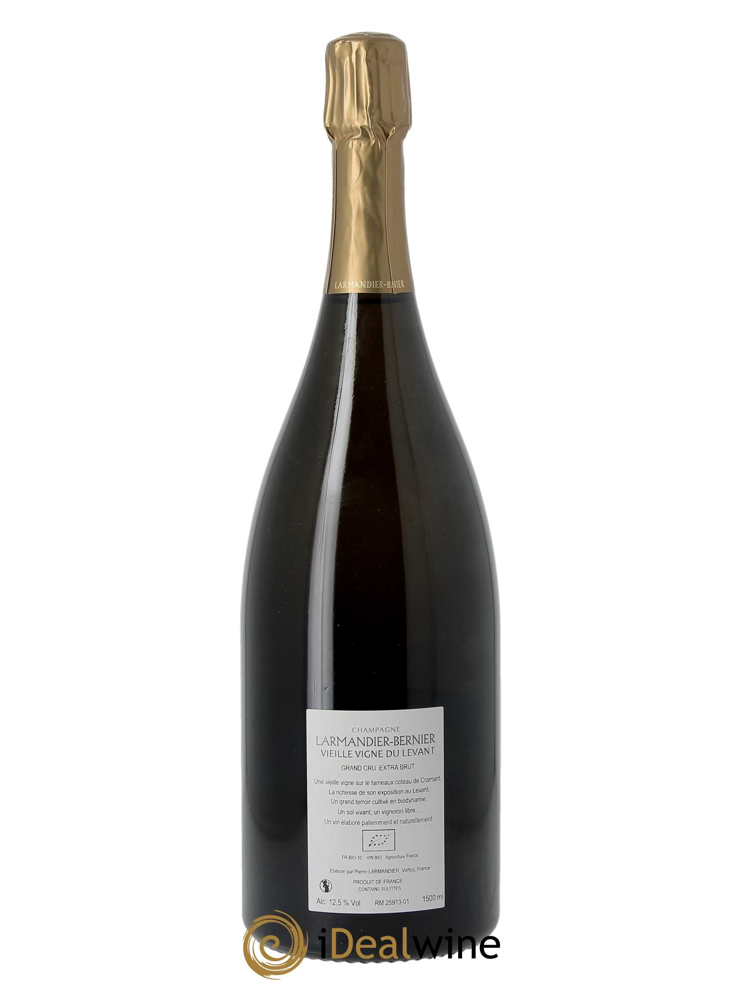 Vieille Vigne du Levant Blanc de Blancs Larmandier-Bernier  2013 - Lot de 1 Magnum