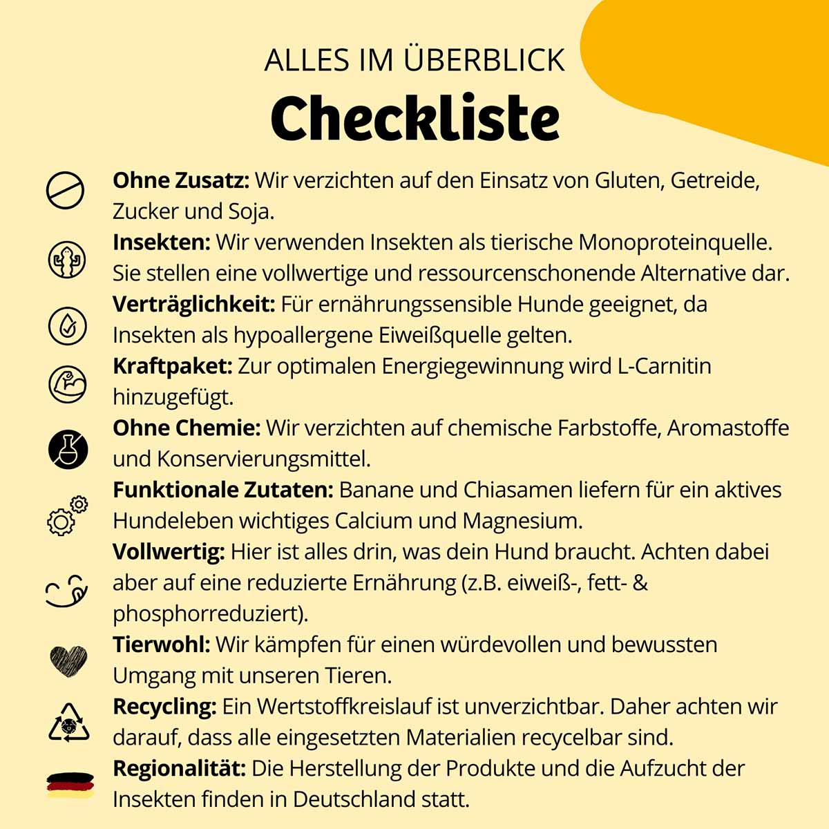 BugKeks Adult gelb Banane & Chiasamen günstig kaufen bei ZooRoyal